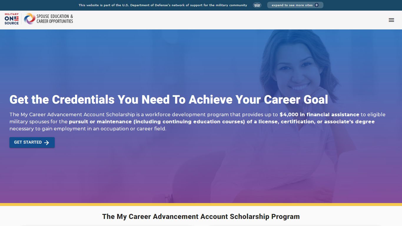 Loading MyCAA... - My Career Advancement Account